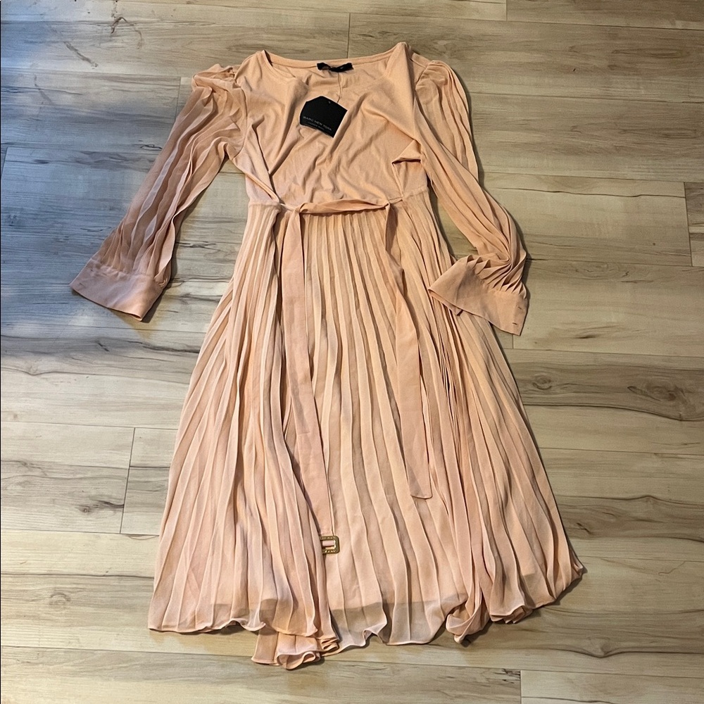 Marc New York Peach Long Sleeve Dress